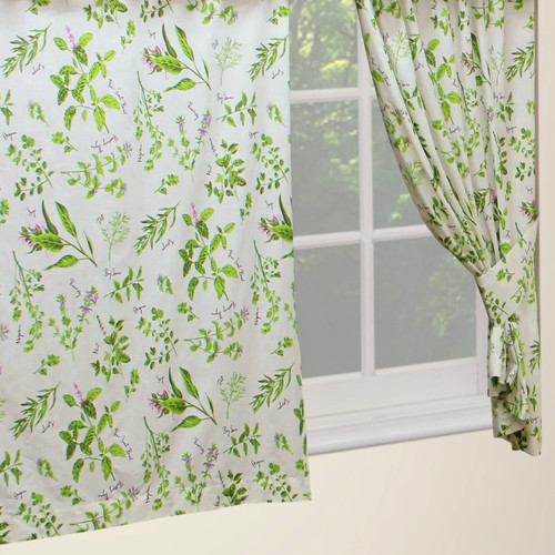 Herbs curtains x48 pair - curtains, 46"x48"