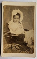 CDV of a Victorian Child Toddler In Pram