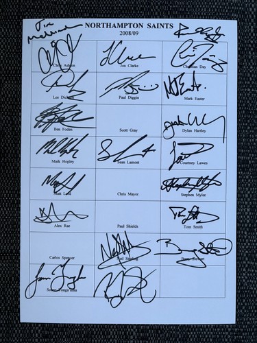 Northampton saints signed - northampton,