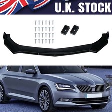 Gloss Front Bumper Lip Splitter Spoiler Chin For Skoda Octavia Superb MK3 III