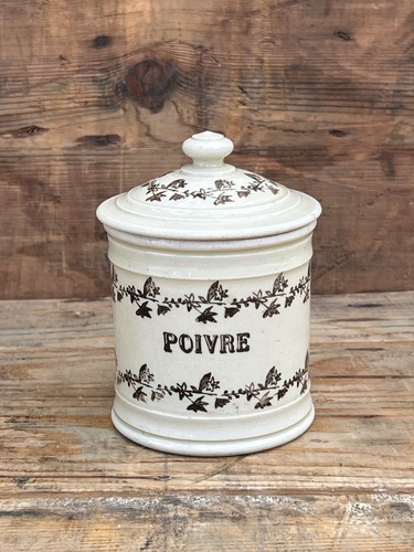 Antique french brown stoneware - french,