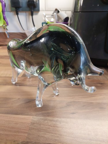 Venetian glass bull - glass,