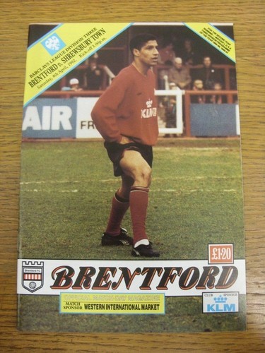 1992 brentford v - 04/04/1992,