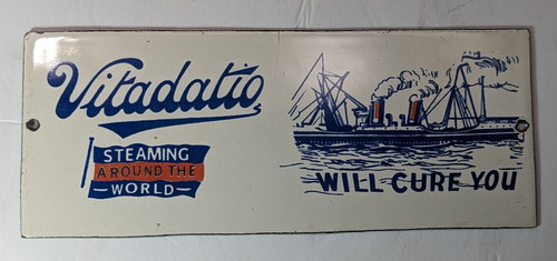 Steam ship porcelain - ship, sign