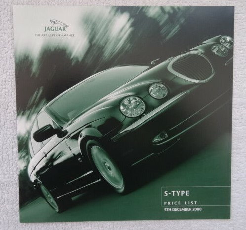 Jaguar price list brochure - jaguar,