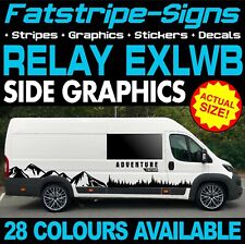 to fit CITROEN RELAY L4 EXLWB GRAPHICS STICKERS STRIPES DAY VAN CAMPER MOTORHOME