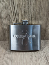 Courvoisier Brandy Stainless Steel 4oz Hipflask Unused 