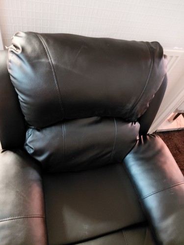 Leather recliner chair use - recliner,