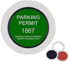 Universal Car Parking Permit Holder / Road Tax Disc Holder - Easy Fit & Removal