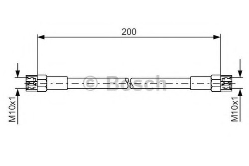 Bosch brake hoses - brake, rear