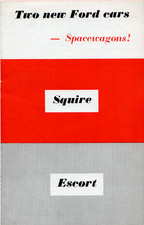 Ford Escort & Squire 100E 1955-1956 UK Market Foldout Brochure Anglia, Prefect