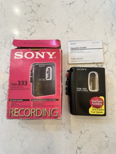 Sony tcm 333 handheld cassette - handheld,