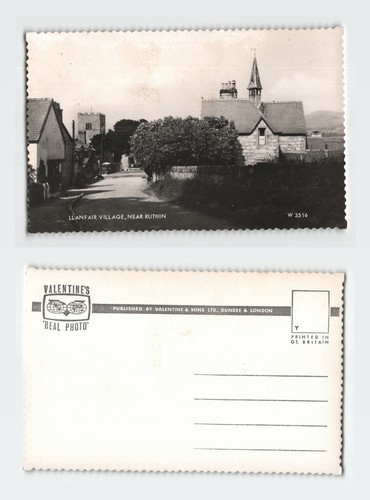 Vintage rppc postcard - vintage, llanfair