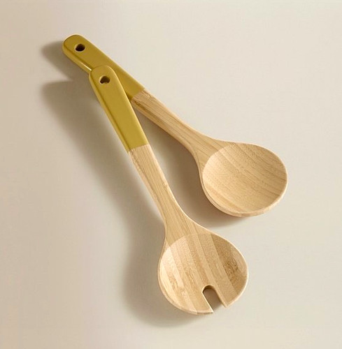 2pc wooden salad - 2pc, set