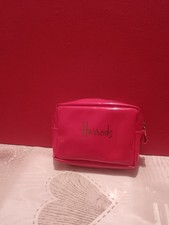 Harrods Red Cosmetic Bag