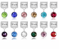 Italian 9mm Mum Birth Stone