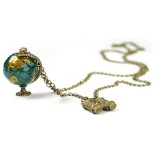  Terrestrial Globe Necklace