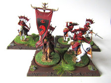 A3 WARHAMMER LOTR / MIDDLE EARTH- HARADRIM RAIDERS  X 6 PAINTED PLASTIC