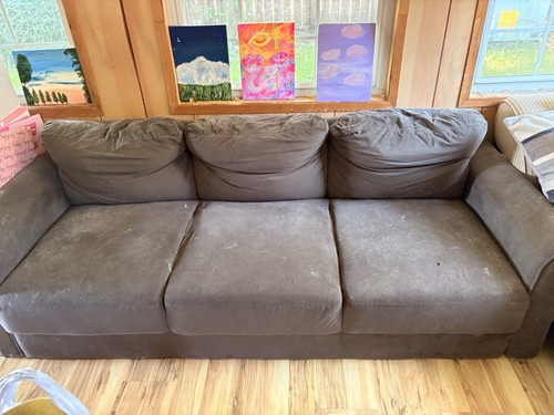 Gray linen blend - gray,