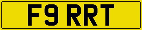 Fart private number - plate, f9