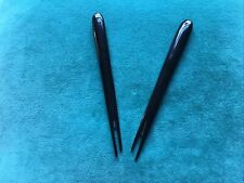 NEW 2 Hair Sticks Slides Pins Combs, Water Buffalo Horn Kind On Hair, 25cm