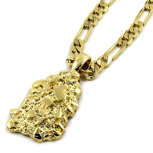 Mens 14k gold plated - mens, nugget