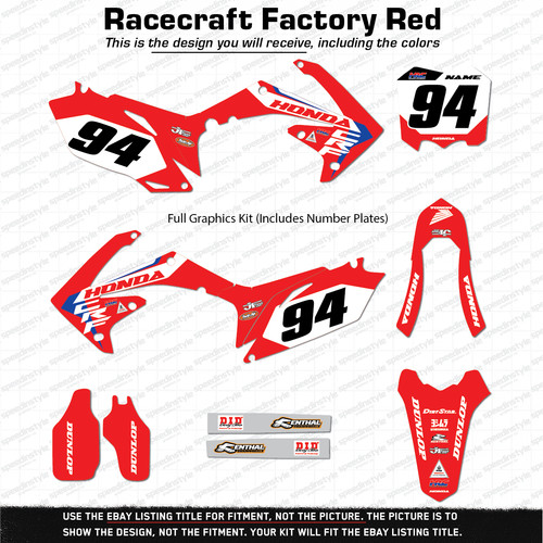 Graphics kit for - honda, crf150r