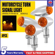 4PCS Chrome Motorcycle Bullet