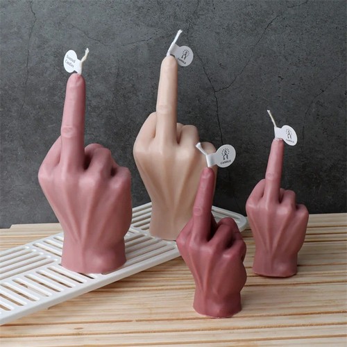 Middle finger gesture candle - middle,
