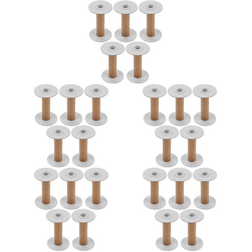 White ribbon organizer - white, spools