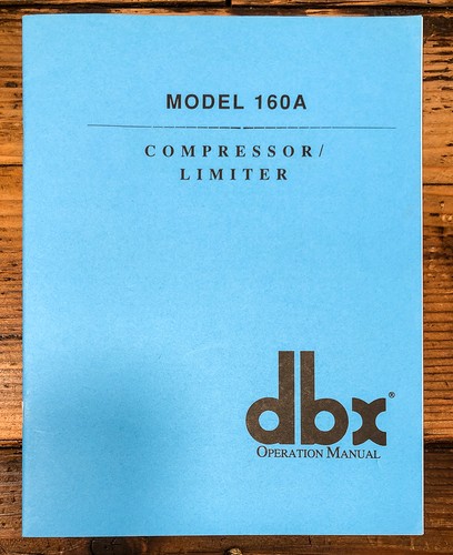 Dbx model 160a compressor - dbx, /