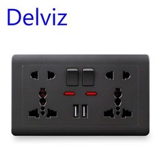 Double Wall Plug Socket 2 Gang