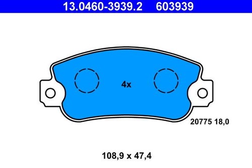 Brake pad set for - brake, panda