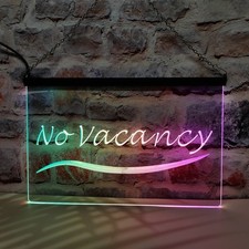 No Vacancy Hotel Motel Room