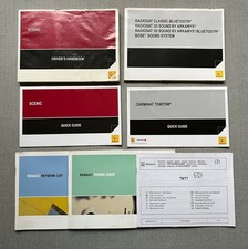 09-15 RENAULT SCENIC OWNERS HANDBOOK MANUAL PACK