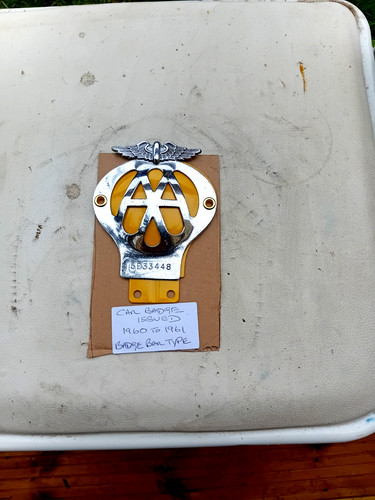 Vintage car badge - car,