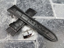 18mm Leather Strap Black Watch