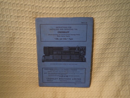 Vintage crossley scavenge - crossley,