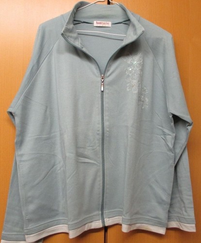 Ladies green zip cardigan - green,