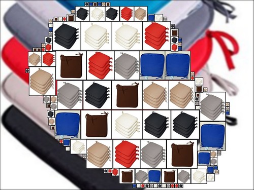 Chair cushion seat - pads, tie