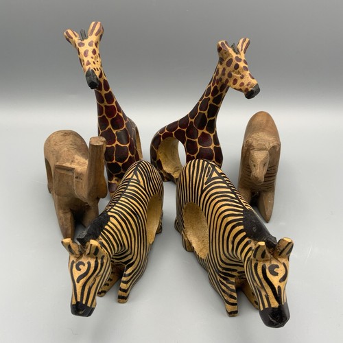 African hand carved napkin - african,