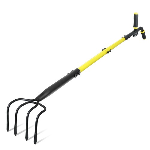 Tine cultivator rake with - cultivator,