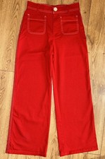 Zara trousers trf collection red used size S