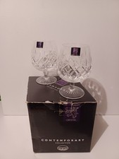 Edinburgh Crystal Brandy glass x 2 Manhattan - New, never used in box