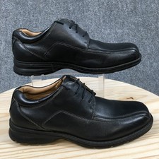 Dockers Shoes Men 11.5 Wide Trustee Oxford Black Leather Lace Up Casual 90-29024
