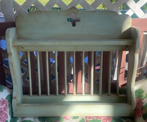 Vintage plate rack wooden - vintage,