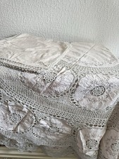 Vintage handmade oval lace - vintage,
