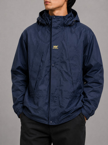 Helly hansen rain jacket navy - helly,