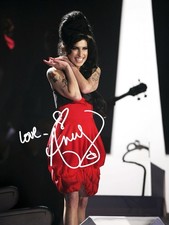Amy Winehouse Signed Autograph