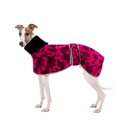 Greyhound whippet fleece coat - greyhound,